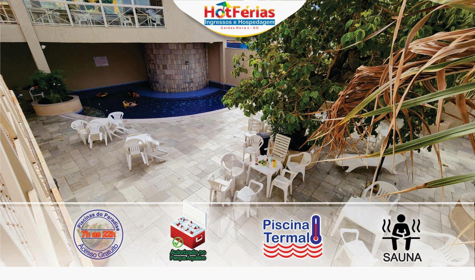 Flat Paradise, Piscinas Termais, Proximo Ao Centro - Hotferias Caldas Novas Ngoại thất bức ảnh