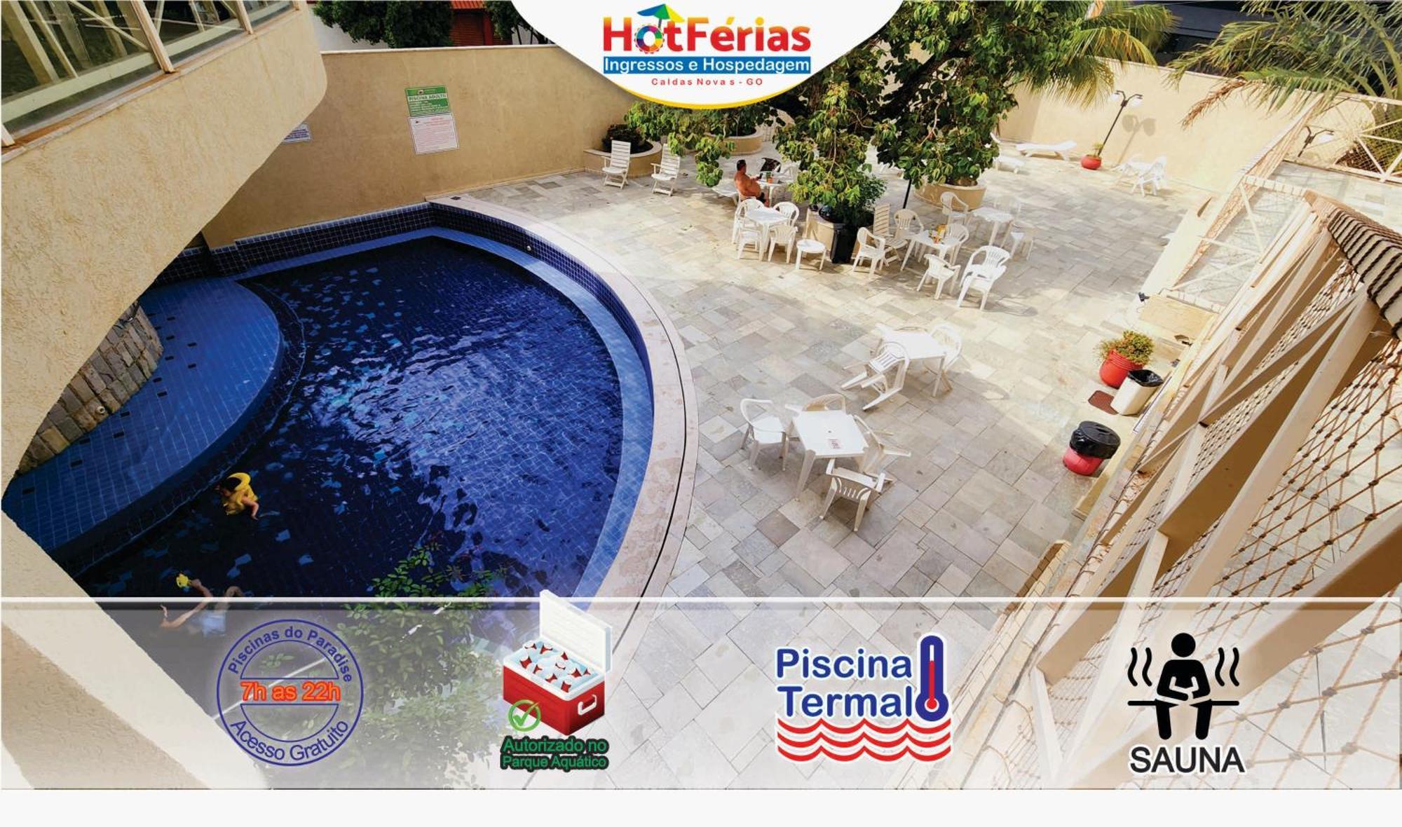 Flat Paradise, Piscinas Termais, Proximo Ao Centro - Hotferias Caldas Novas Ngoại thất bức ảnh