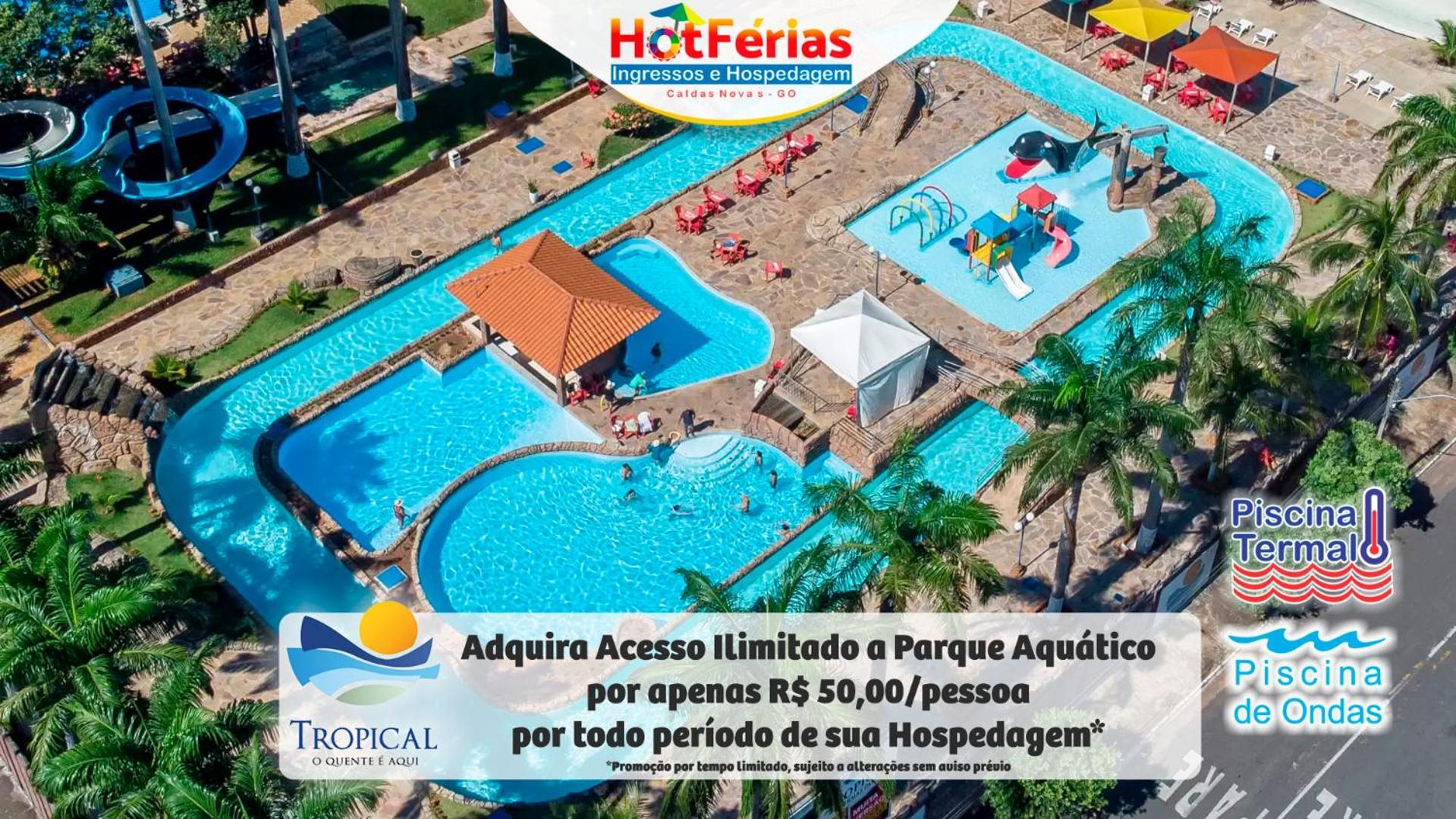 Flat Paradise, Piscinas Termais, Proximo Ao Centro - Hotferias Caldas Novas Ngoại thất bức ảnh