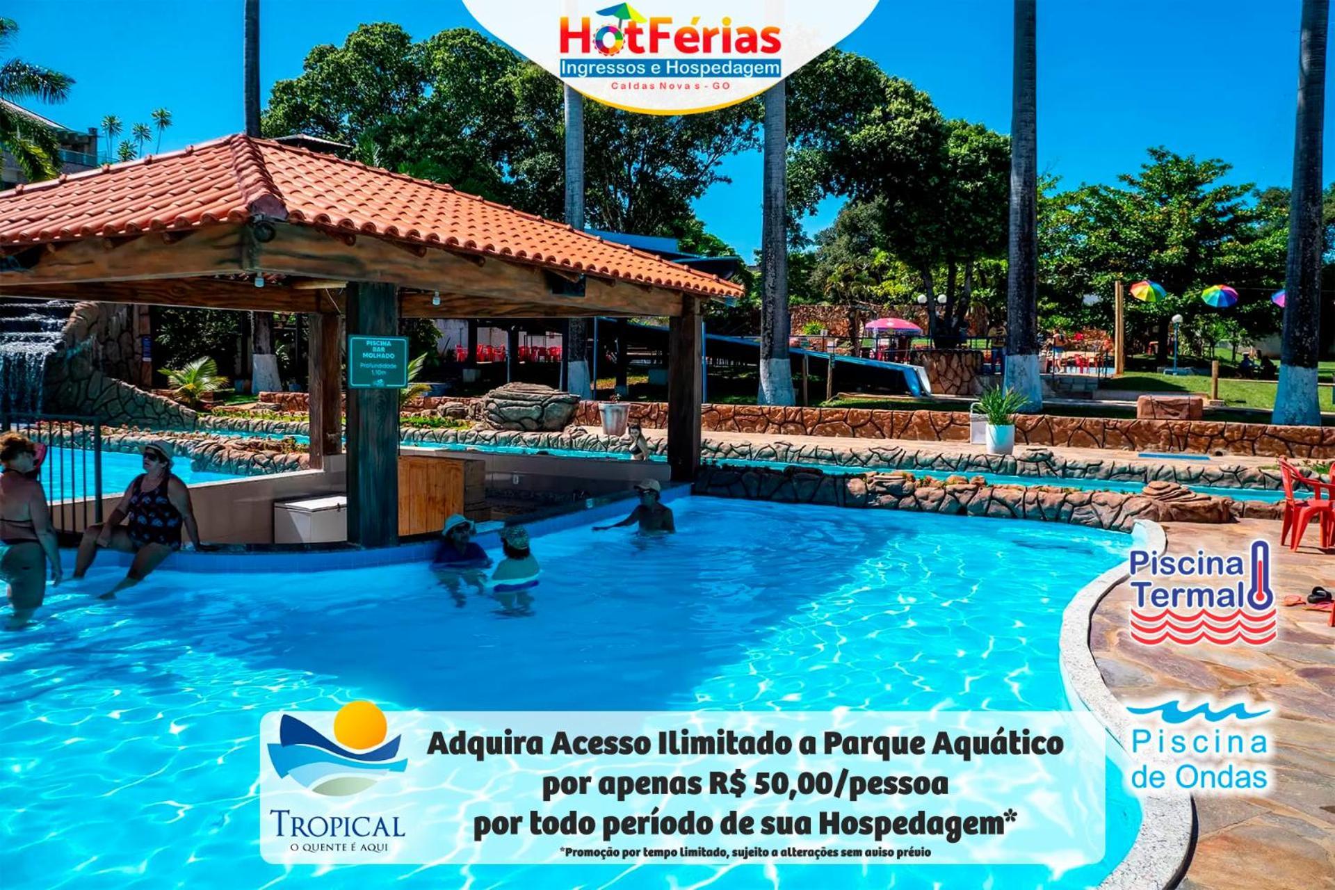 Flat Paradise, Piscinas Termais, Proximo Ao Centro - Hotferias Caldas Novas Ngoại thất bức ảnh